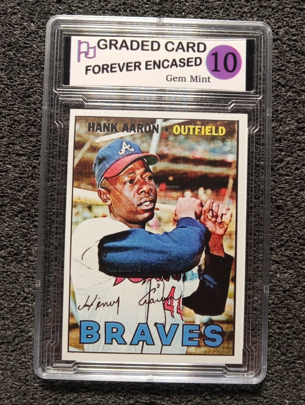 Hank Aaron Atlanta Braves Autograph Baseball Card
